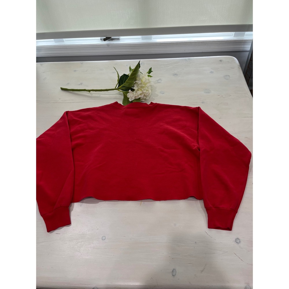Hanes Georgia Bulldogs Cropped Sweatshirt with hair Scrunchie‎ - Picture 7 of 7